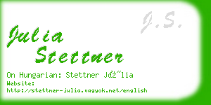 julia stettner business card